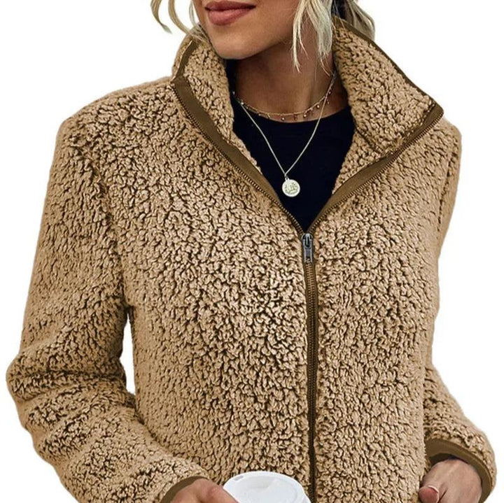 Levoire | Veste Polaire Longue À Manches Longues Chaude Avec Poches Khaki