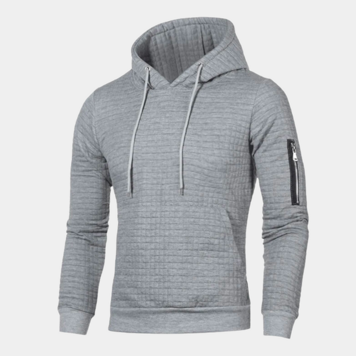 Levoire | Chandail Chauffant Hommes Capuche Gris clair
