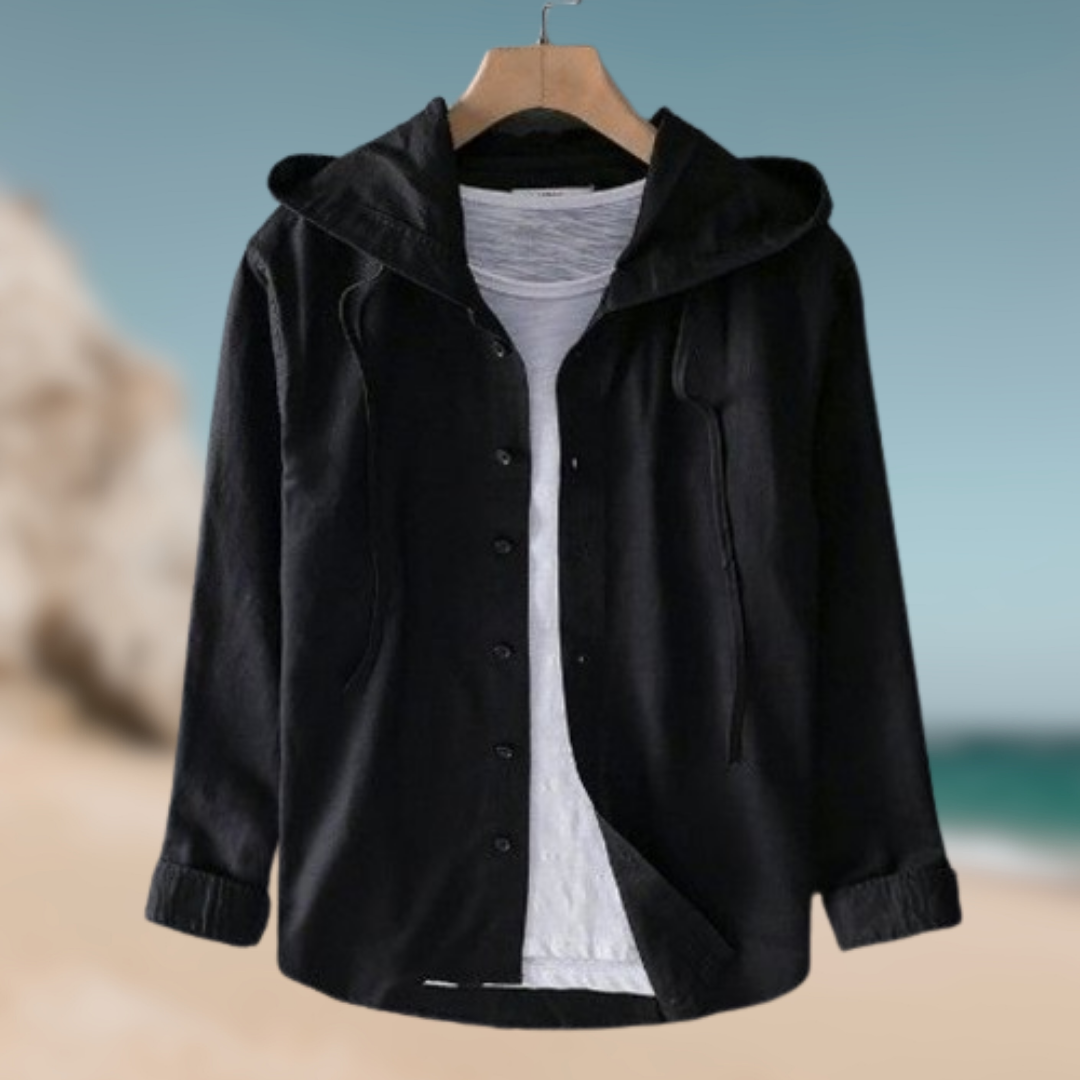Levoire | Chemise respirante avec capuche Nero
