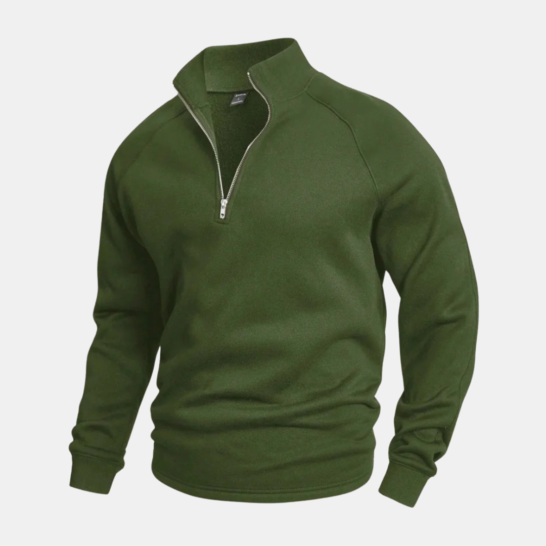 Levoire | Pull zippé élégant Vert