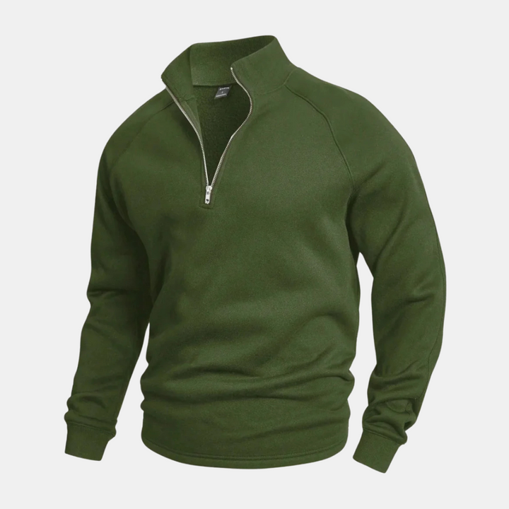 Levoire | Pull zippé élégant Vert