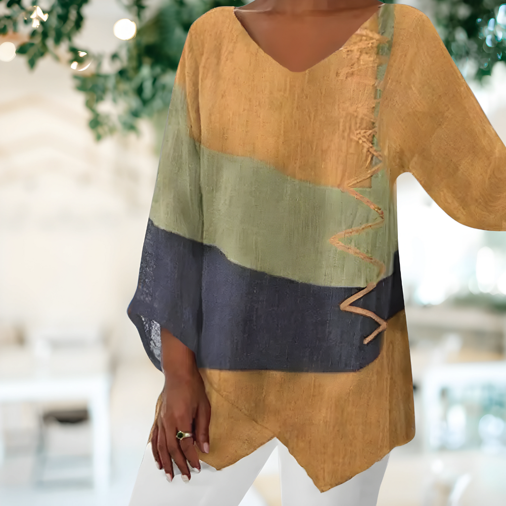 Levoire | Haut Artistique Élégant Jaune