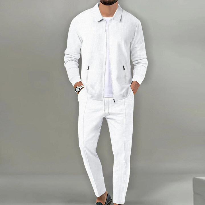 Levoire | Élégant Ensemble Deux Pièces Pour Hommes Blanc