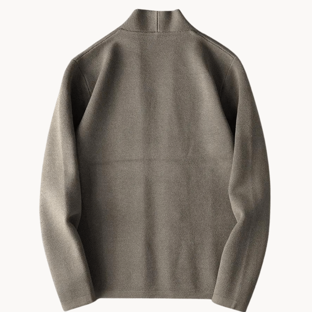 Levoire | Pull Col Rond Slim À Manches Longues Avec Boutons