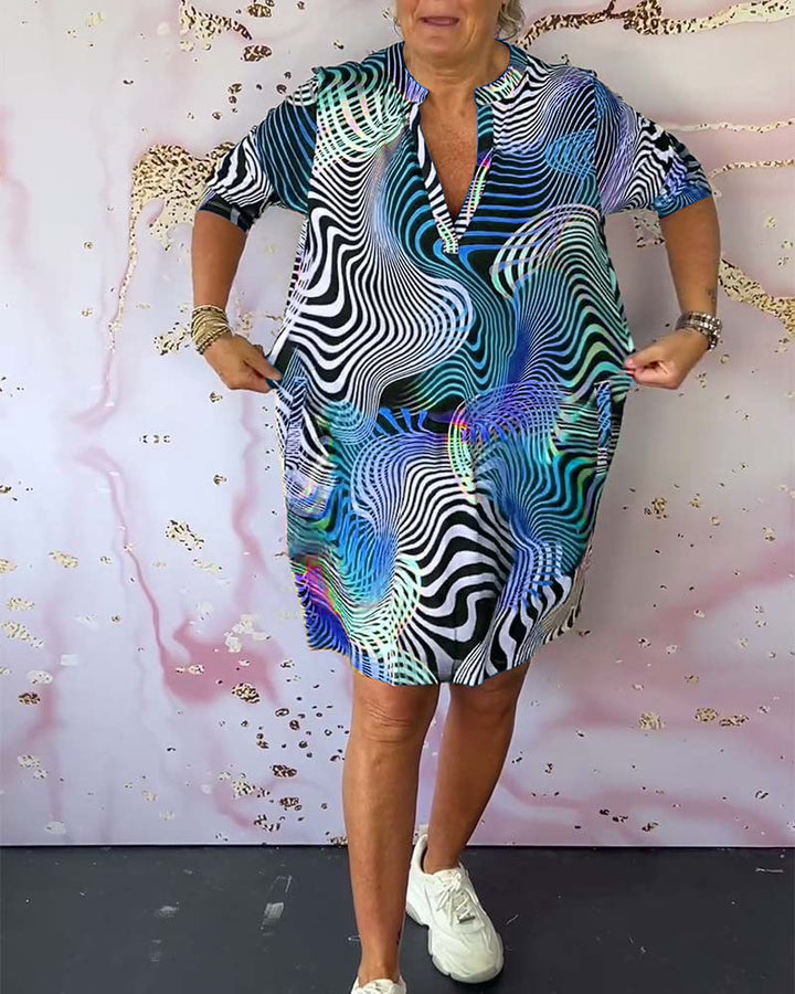 Levoire | Robe à motifs variés
