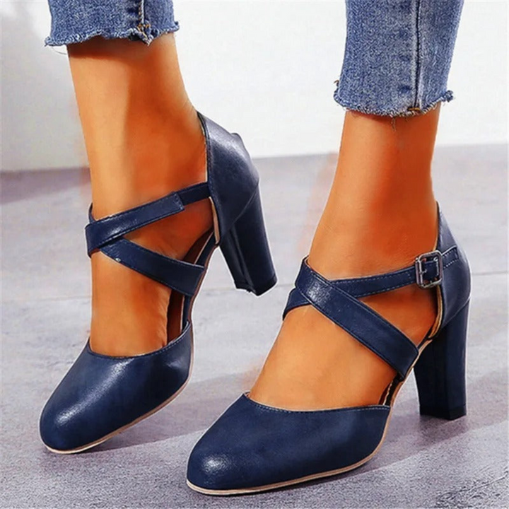 Levoire | Sandales À Levoire | Talons À Lanières Croisées Pour - Femmes - Formelles Bleu
