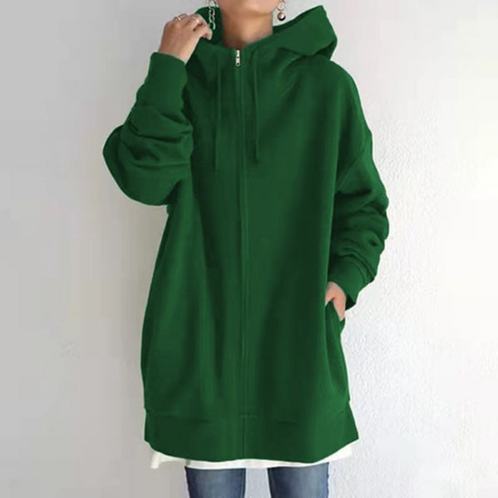 Levoire | Sweat Chaud Femmes Avec Capuche Vert