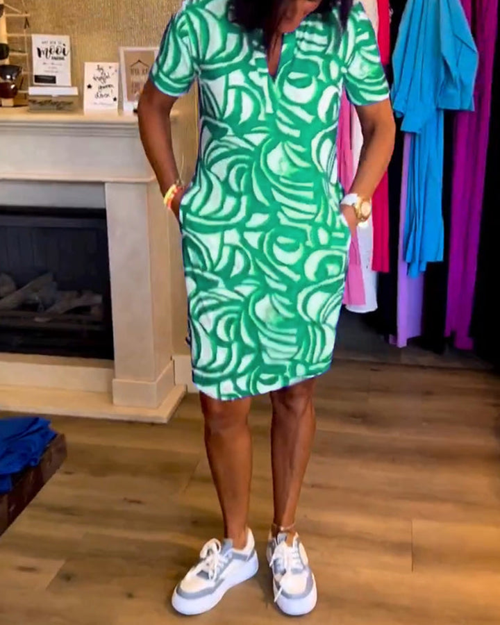 Levoire | Robe D'Été A-Ligne Légère Avec Décolleté En V