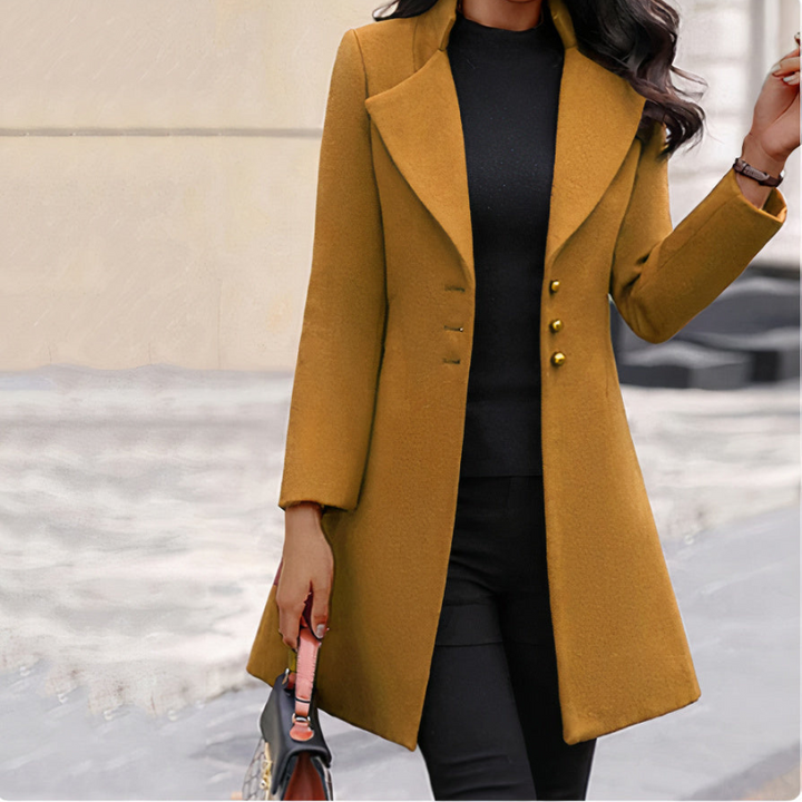 Levoire | Long Manteau FR Femmes FR Le Regard Élégant Jaune