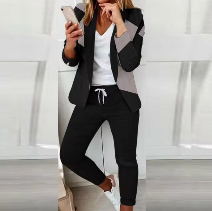 Levoire | Ensemble Deux Pièces Avec Style Noir