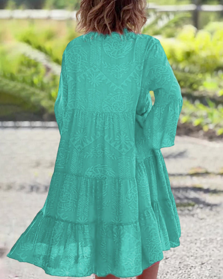 Levoire | Robe De Course Avec Décolleté En V Et Larges Manches