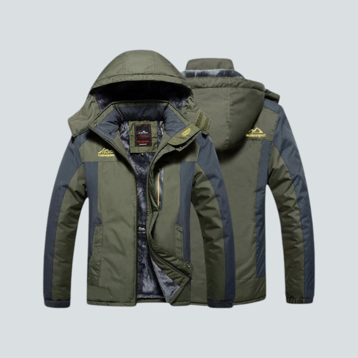 Levoire | Veste Imperméable Matelassée Pour Hommes Vert