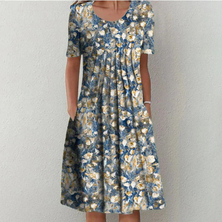 Levoire | Robe En Coton Au Chic Simple JAUNE