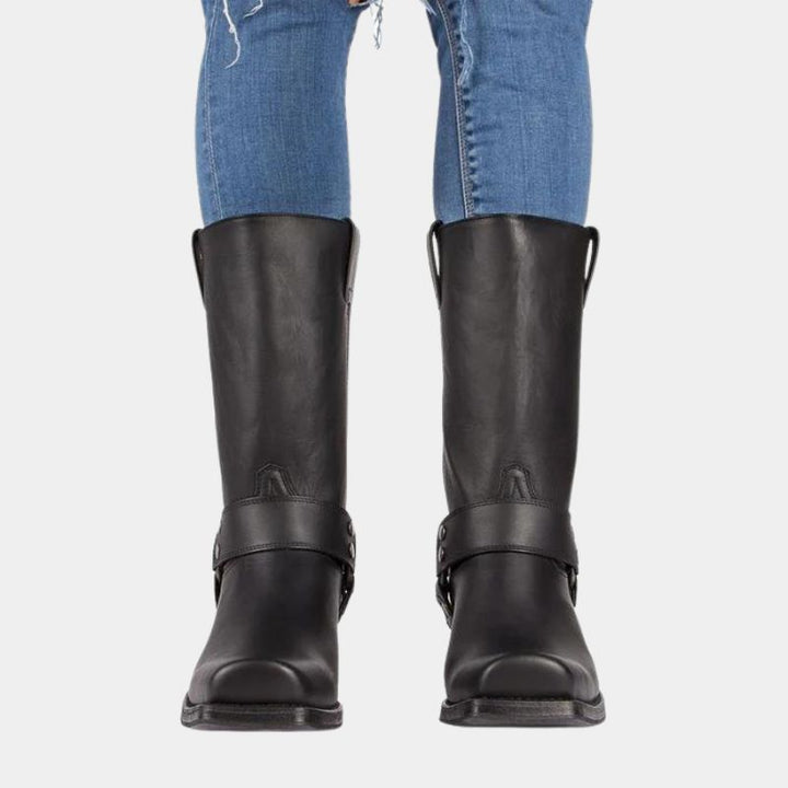 Levoire | Cowboy Original Bottes En Cuir Avec Un Look De Récolte De Raisins