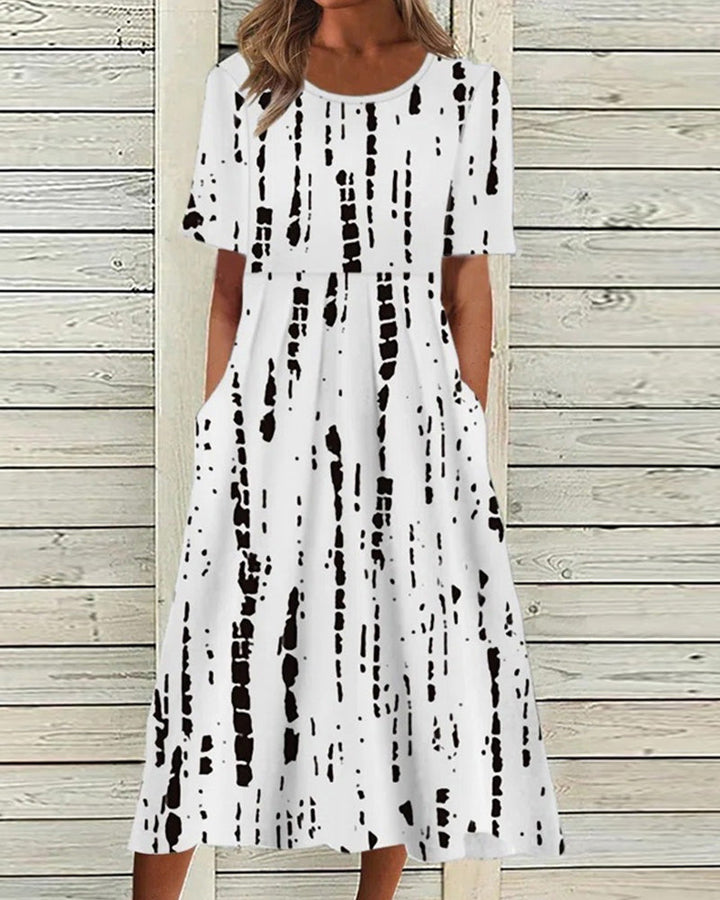 Levoire | Robe À Manches Courtes Noir