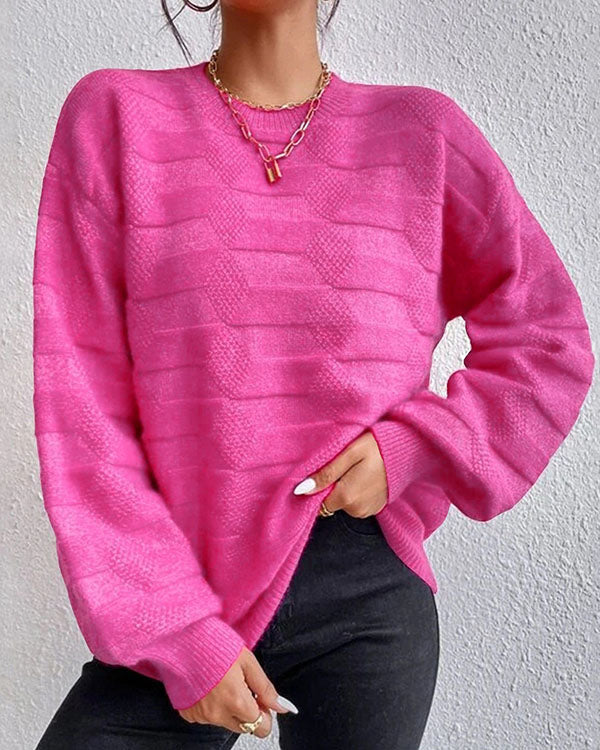 Levoire | Pull Uni Pour Femmes Idéal Pour Des Looks Décontractés Rosa Rouge Une taille