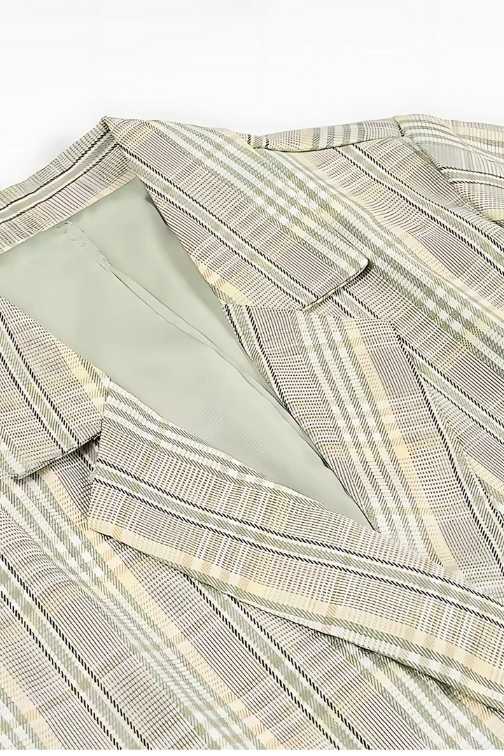 Levoire | Femmes Blazer à Carreaux Veste Classique & Élégante Pour Femmes