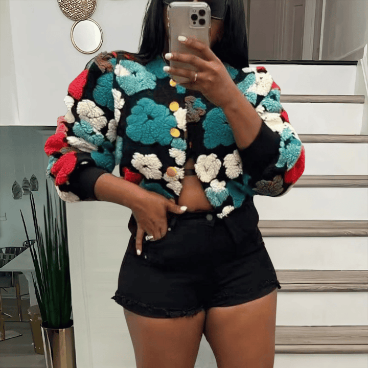 Levoire | Rento Blouse En Ayant Une Belle Allure Rot-Bleu-Fleur