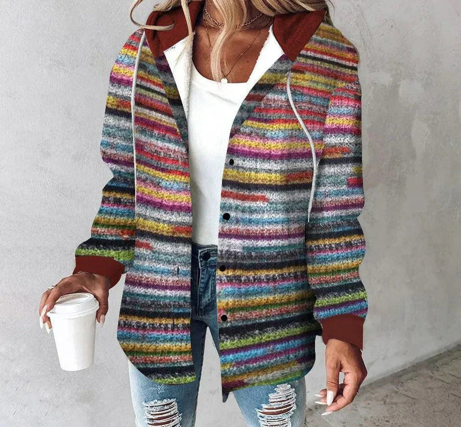 Levoire | Veste En Tricot Élégante Pour Femmes Rot Bleu