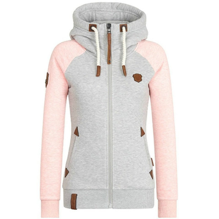 Levoire | Pull à capuche pour femmes confortable Rose clair