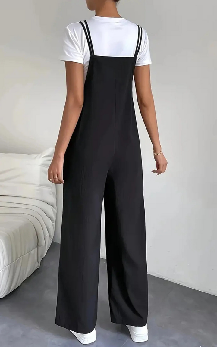 Levoire | Pantalons Noirs Pour Femmes Larges Décontractés Élégants
