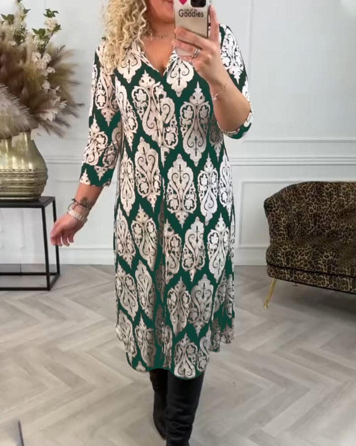 Levoire | Robe Élégante Avec Des Fentes Latérales Chic