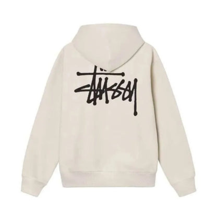 Levoire | Sweat à capuche grande taille unisexe sans fermeture éclair dans un style streetwear tendance Beige