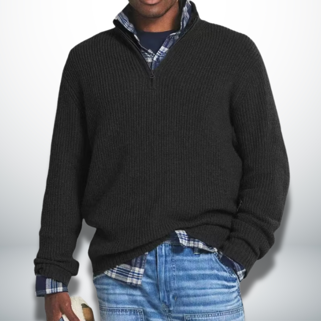 Levoire | Pull Avec Col Chaud Noir