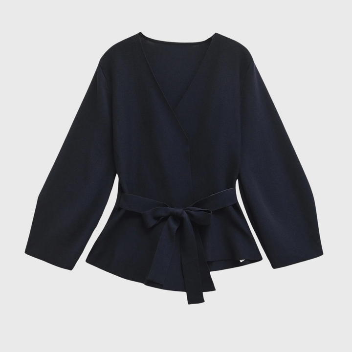 Levoire | Cardigan Noué Pour Femmes Bleu marine