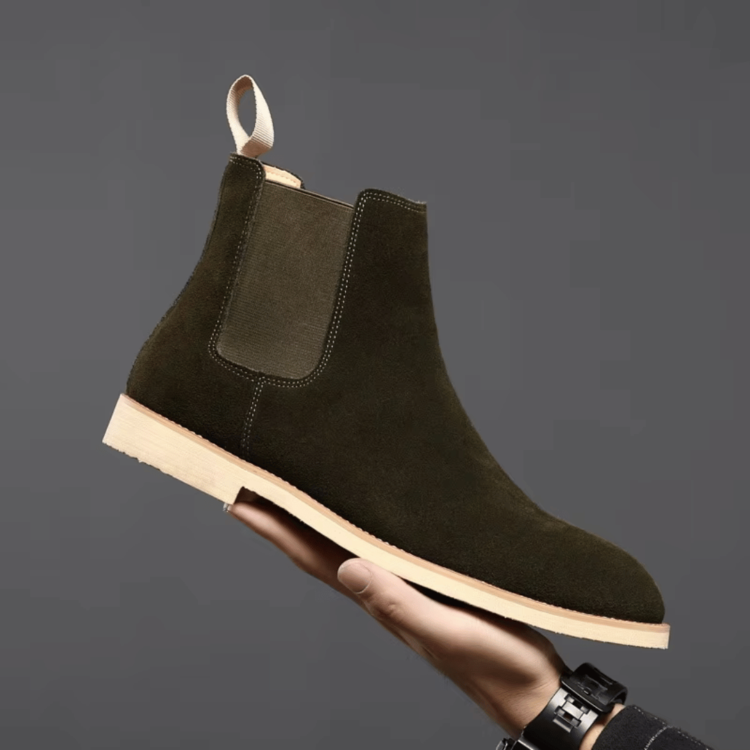Levoire | Bottes en cuir au style vintage Vert olive