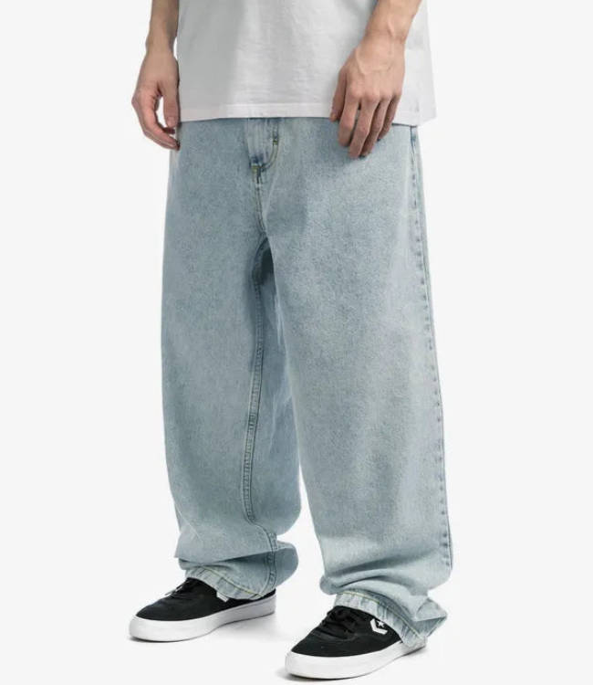 Levoire | Pantalon pour hommes larges grande taille jeans baggy pour hommes Bleu clair