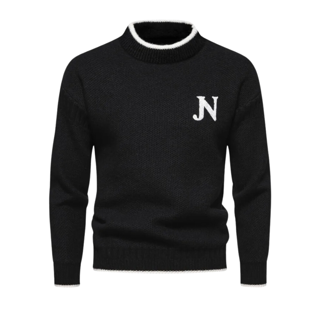 Levoire | Pull à col rond à manches longues chaudes Noir