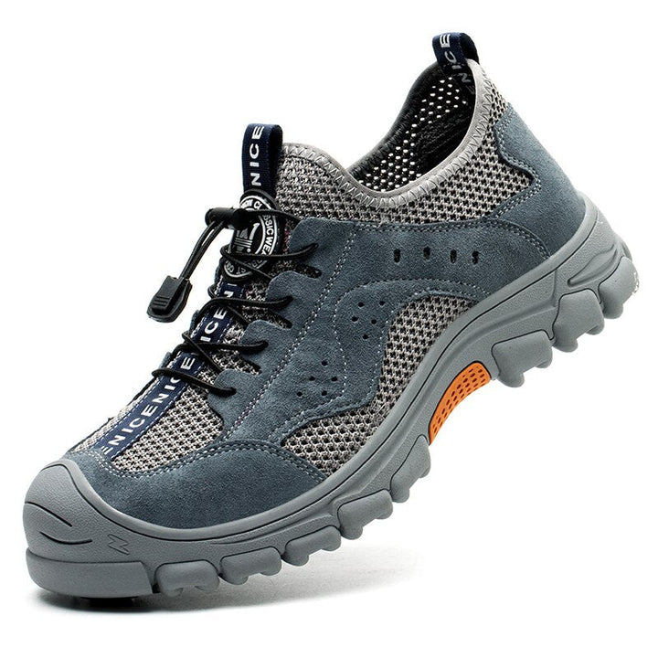 Levoire | Chaussures De Sécurité Industrielles Pour Hommes Avec Embout En Acier Gris