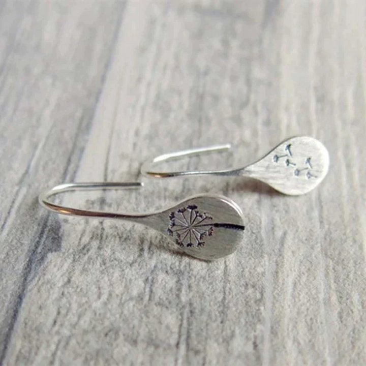 Levoire | Sterling Boucles D'Oreilles Hopeakorvakorut Voikukkalehtihopea