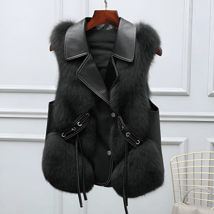 Levoire | Fell Et Cuir Arletta Noir