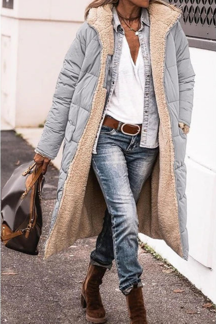 Levoire | Veste Réversible Élégante Pour Femmes Gris