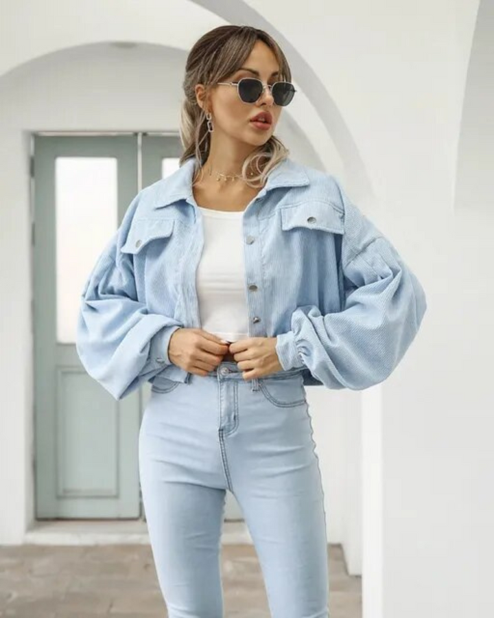 Levoire | Veste Courte FR Femmes Bleu ciel