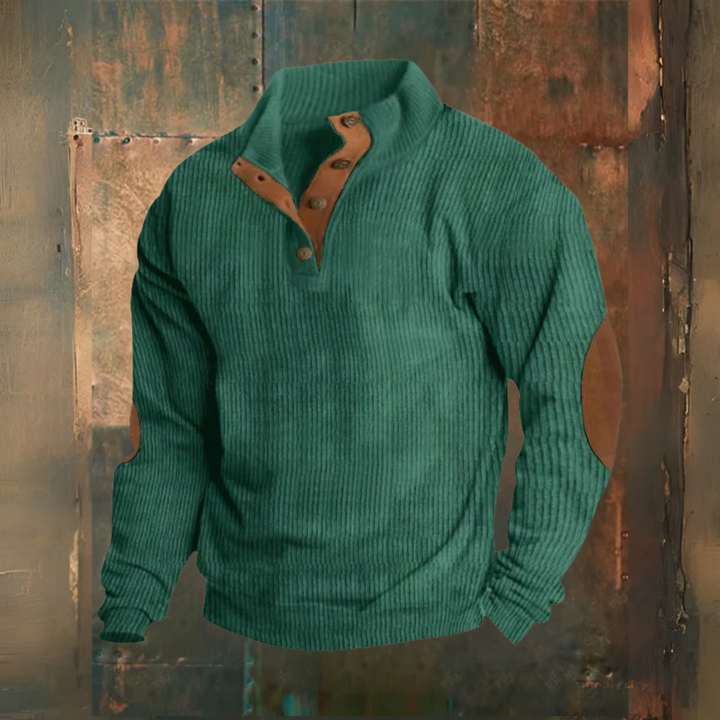 Levoire | Pull Avec Col À Agrafe Vert