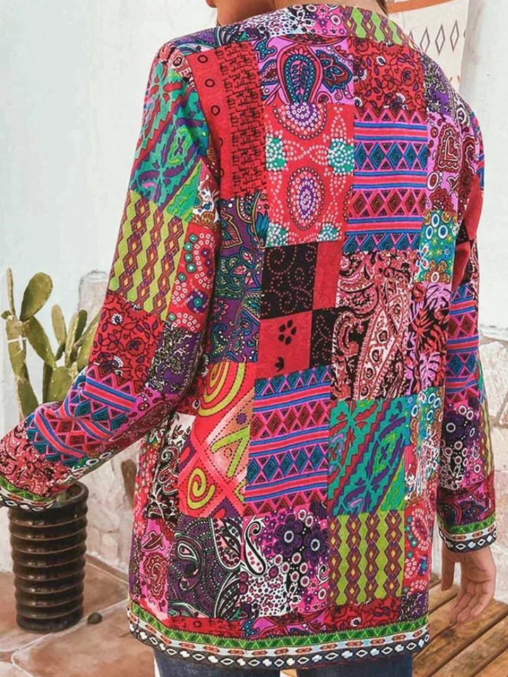 Levoire | Veste Fleur Ethnique Pour Femmes