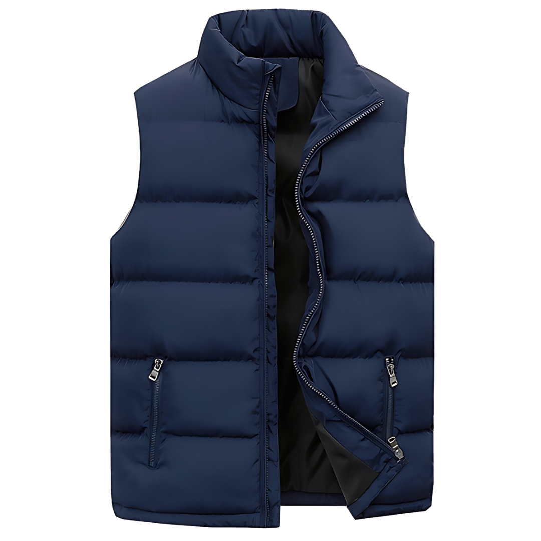 Levoire | Gilet Matelassé Élégant En Matériau De Haute Qualité Bleu