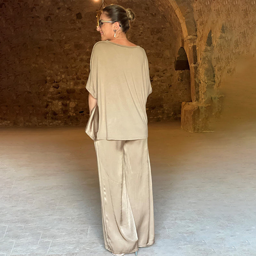 Levoire | Femmes Tenue Deux Pièces Brillante en Grande Taille Pour Femmes