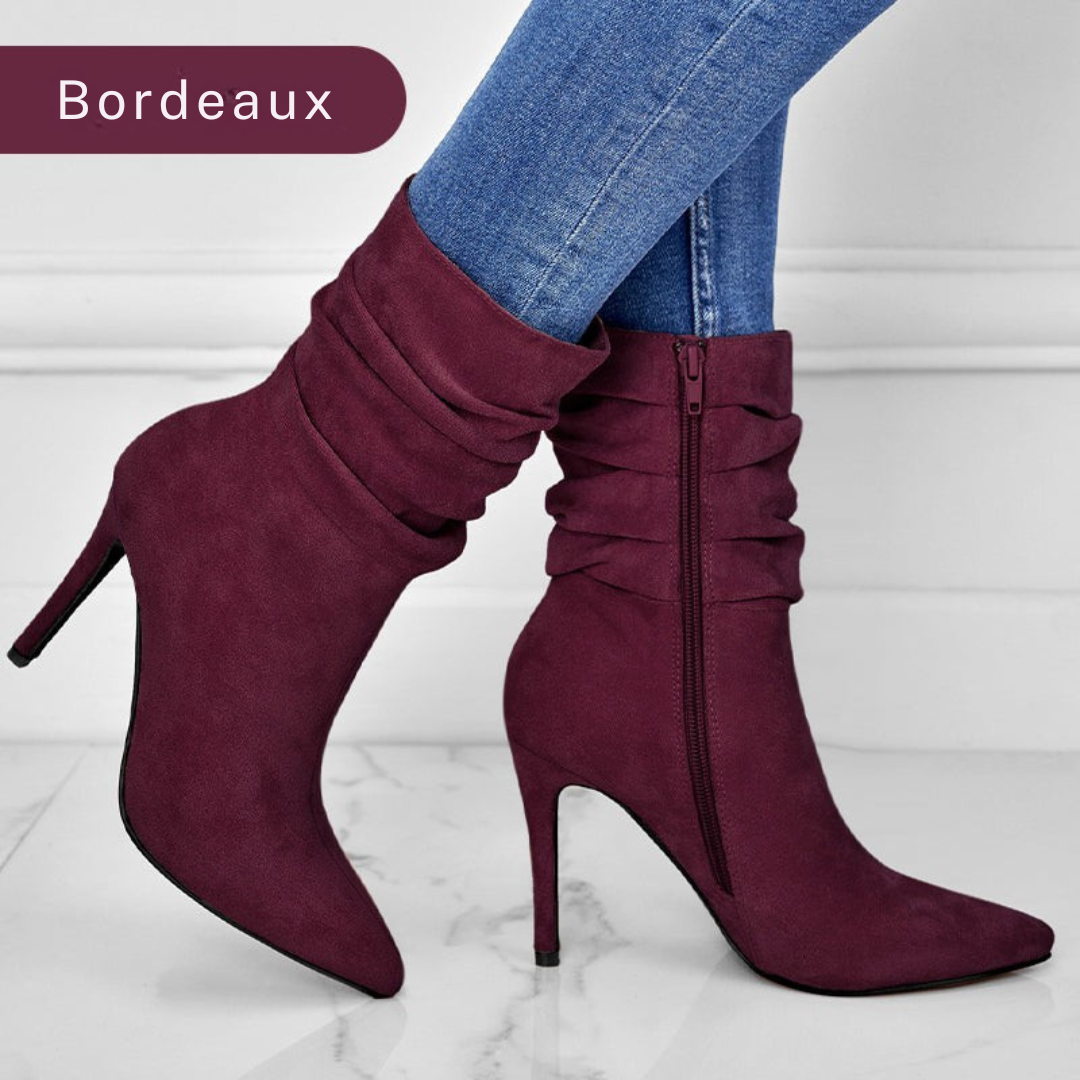 Levoire | Bottes Avec Hauts Talons Et Embout Pointu Bordeaux