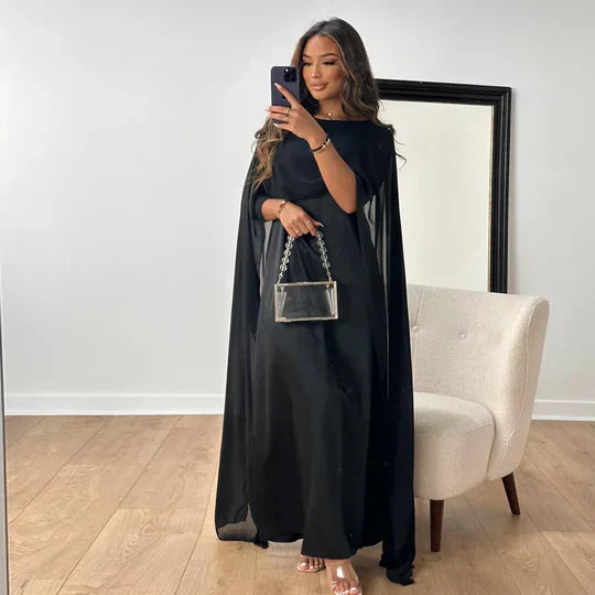 Levoire | Robes Longues Pour Femmes En Satin Noir