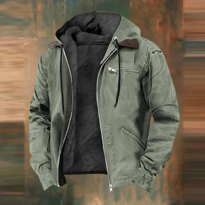 Levoire | Veste Avec Fermeture Éclair Et Capuche Vert