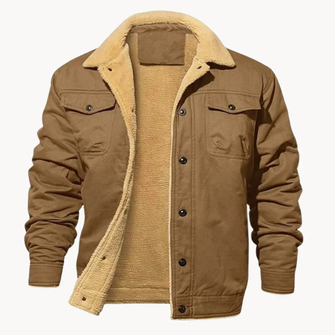 Levoire | Veste bomber à coupe moderne Braun
