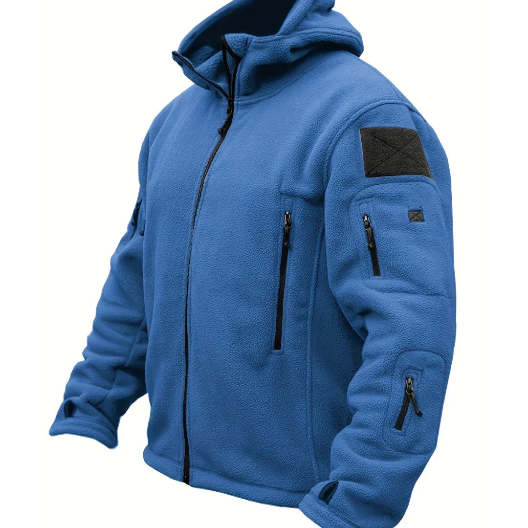 Levoire | Veste avec capuche zippée Bleu