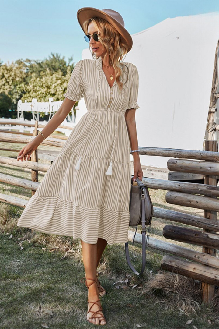 Levoire | Robe D'Été À Rayures Pour Femmes