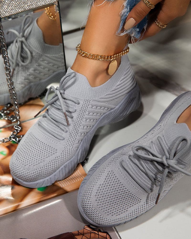 Levoire | Baskets En Maille Colorées Pour Tous Les Jours Gris