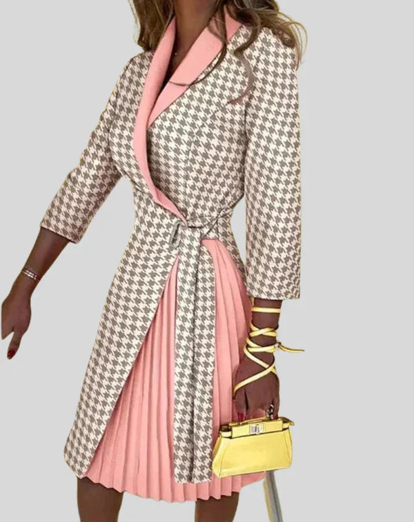 Levoire | Robe Blazer Élégante Chic Abricot