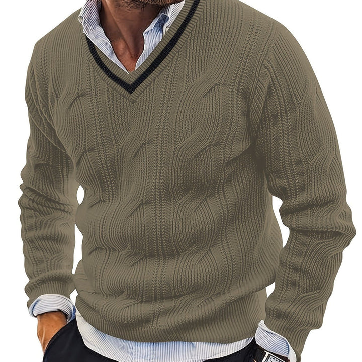 Levoire | Pull Vintage Pour Hommes Parfait Pour Tous Les Jours Vert foncé